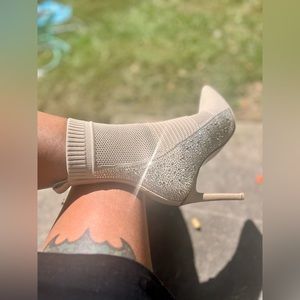Steve Madden rhinestone sock boots🔥